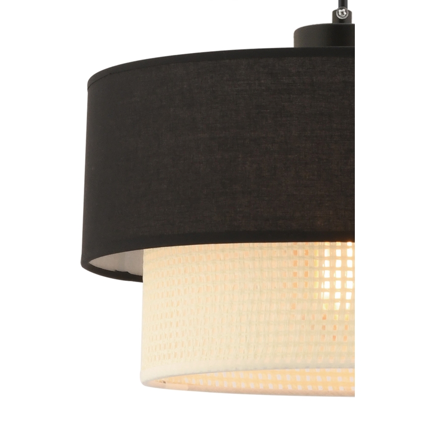 Pendant light ECHO 1xE27/60W/230V black/cream