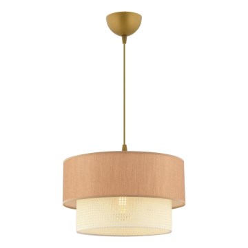 Pendant light ECHO 1xE27/60W/230V brown/creme