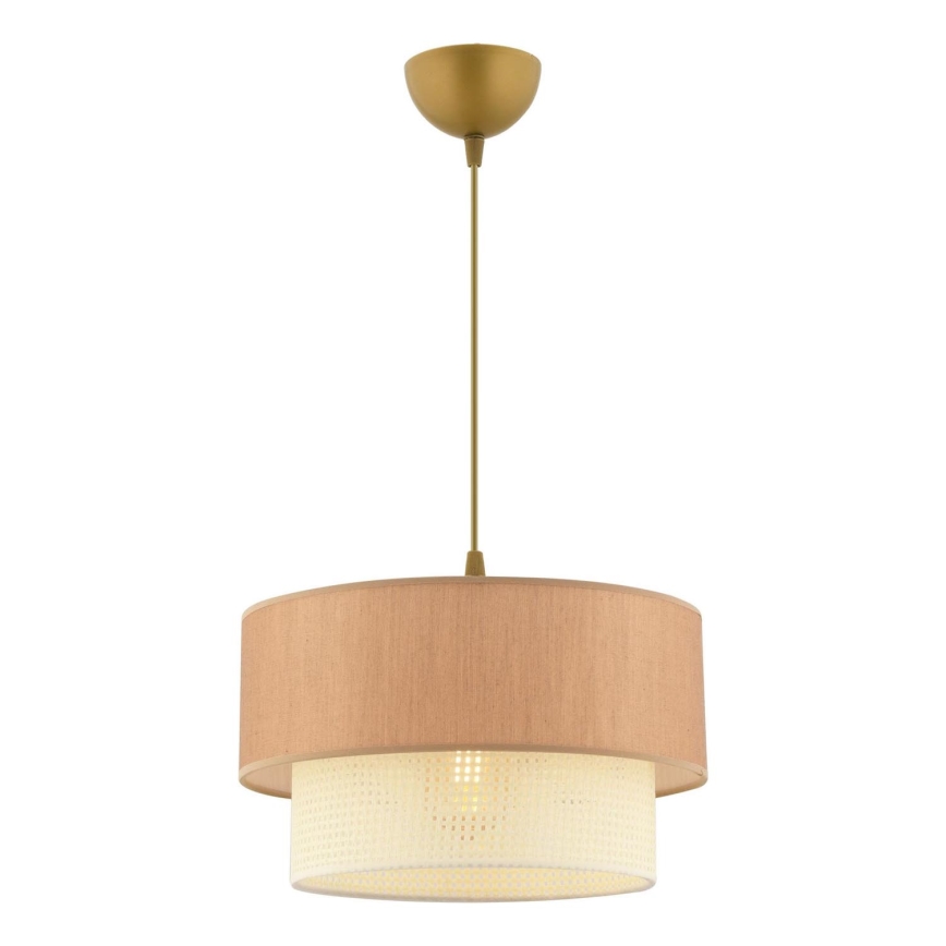 Pendant light ECHO 1xE27/60W/230V brown/creme