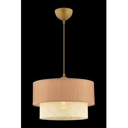 Pendant light ECHO 1xE27/60W/230V brown/creme