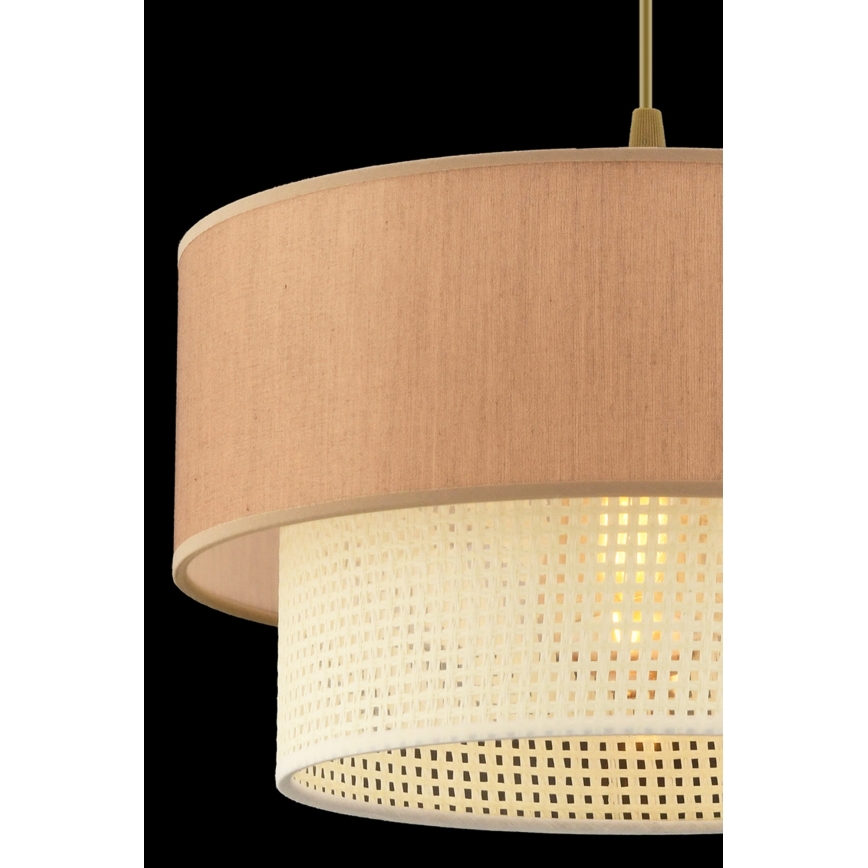 Pendant light ECHO 1xE27/60W/230V brown/creme