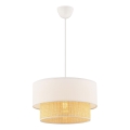 Pendant Light ECHO 1xE27/60W/230V cream/beige