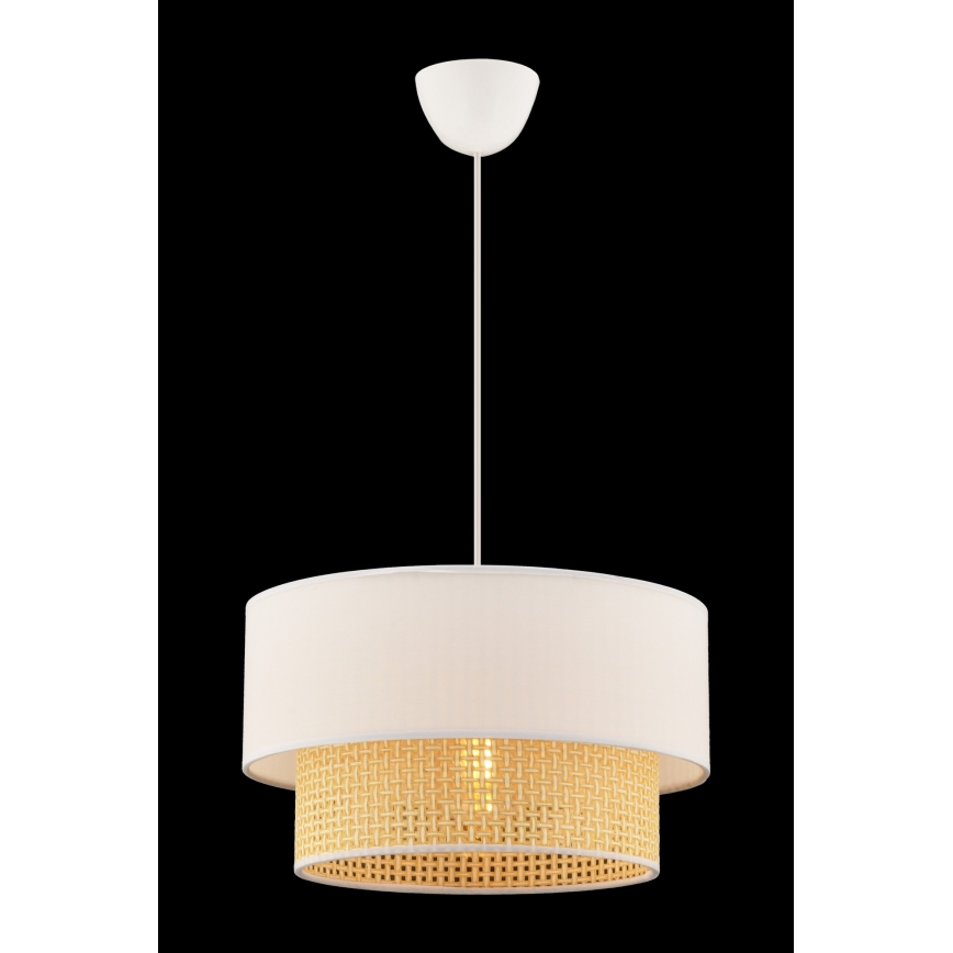 Pendant Light ECHO 1xE27/60W/230V cream/beige