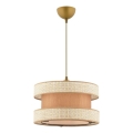 Pendant light HALO 1xE27/60W/230V beige/cream