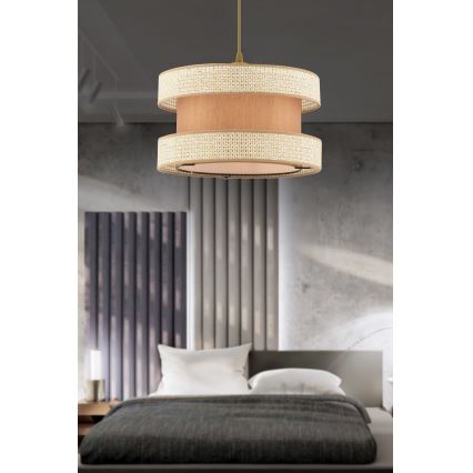 Pendant light HALO 1xE27/60W/230V beige/cream