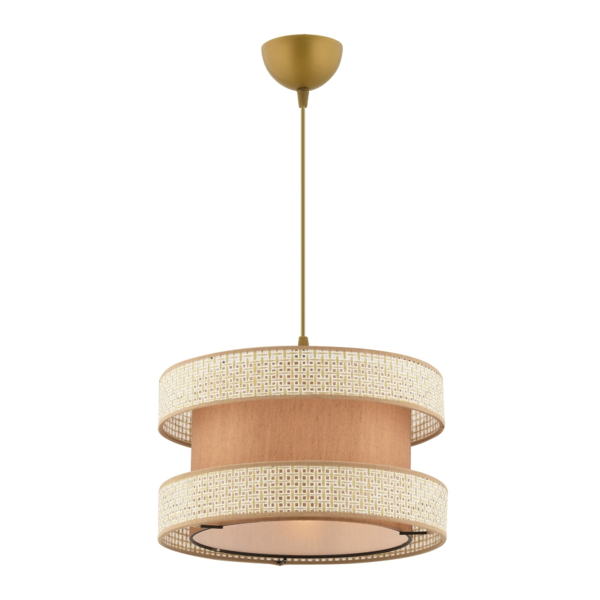 Pendant light HALO 1xE27/60W/230V beige/cream