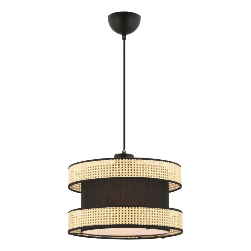 Pendant Light HALO 1xE27/60W/230V Black/Beige