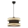 Pendant Light HALO 1xE27/60W/230V Black/Beige