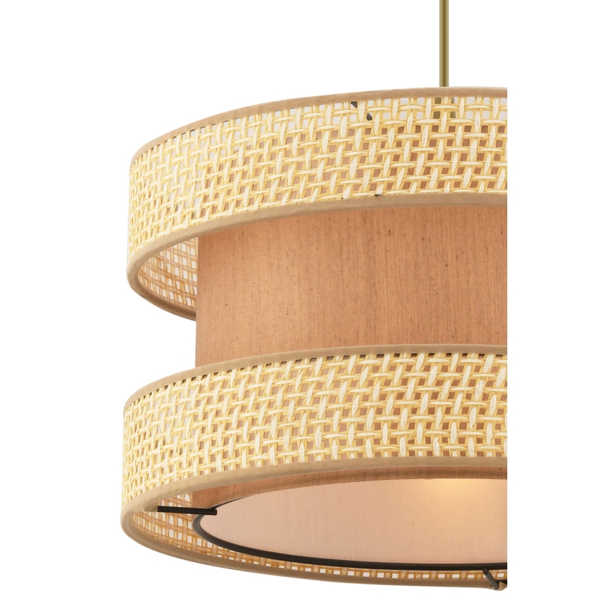 Pendant Light HALO 1xE27/60W/230V Brown/Beige