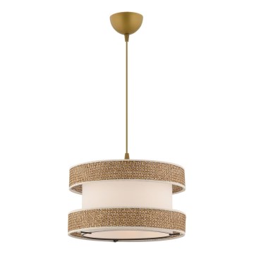 Pendant light HALO 1xE27/60W/230V cream/beige