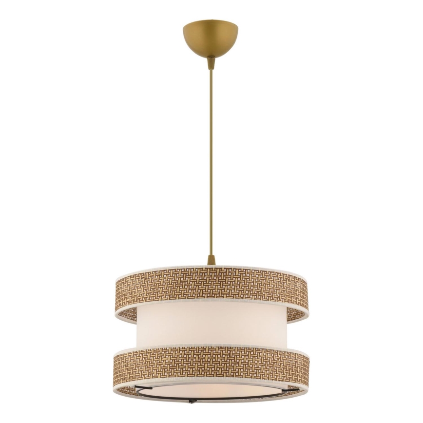 Pendant light HALO 1xE27/60W/230V cream/beige