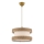 Pendant light HALO 1xE27/60W/230V cream/beige