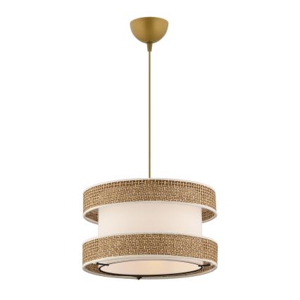 Pendant light HALO 1xE27/60W/230V cream/beige