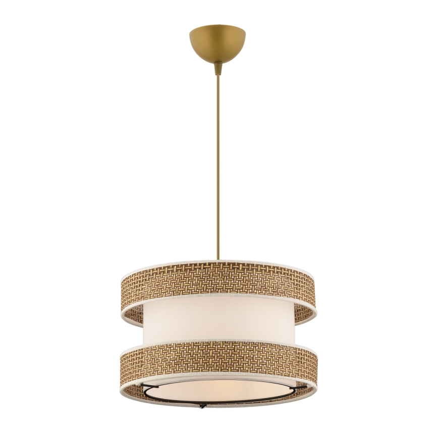 Pendant light HALO 1xE27/60W/230V cream/beige