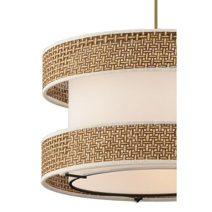 Pendant light HALO 1xE27/60W/230V cream/beige