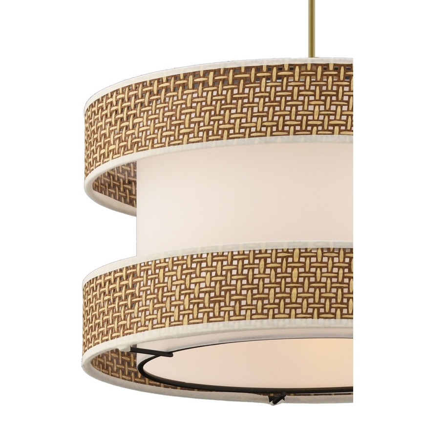 Pendant light HALO 1xE27/60W/230V cream/beige