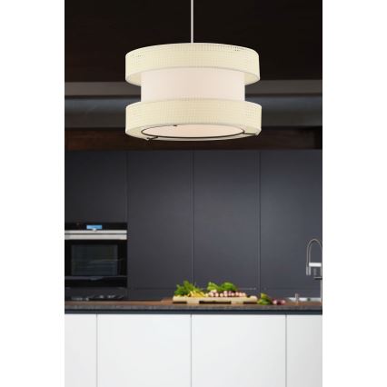 Pendant Light HALO 1xE27/60W/230V cream