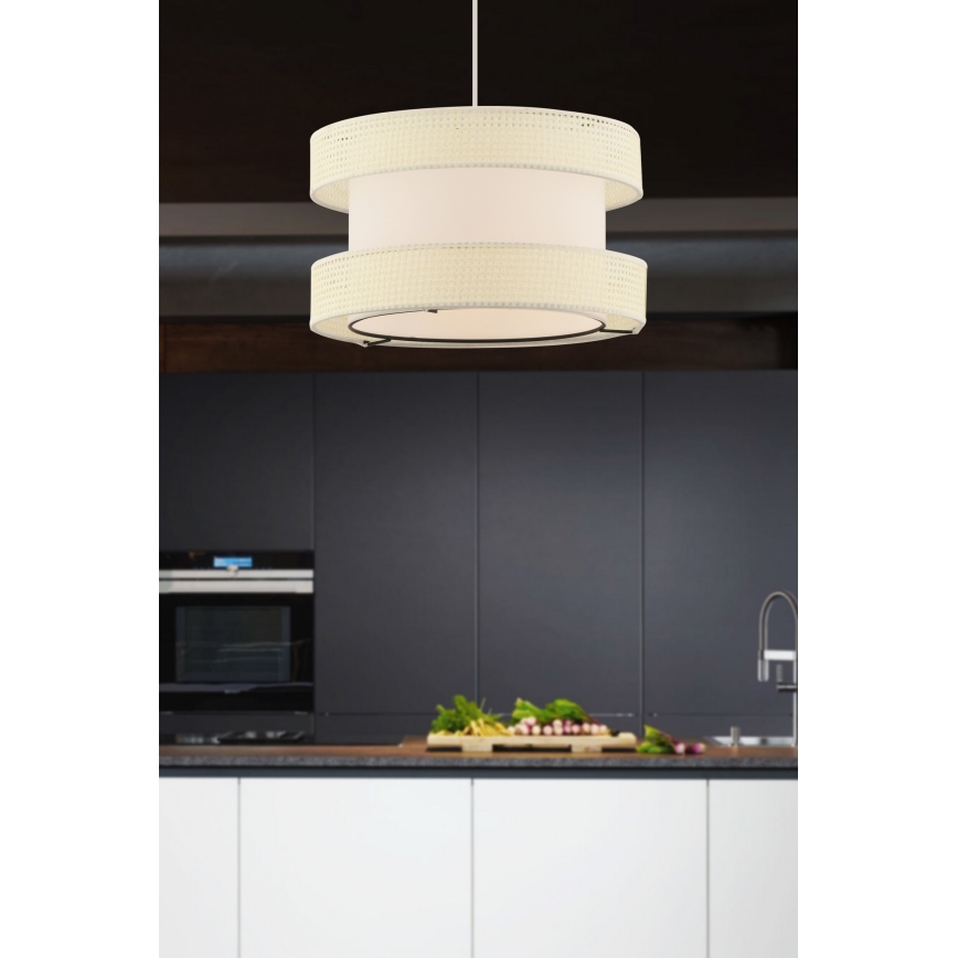 Pendant Light HALO 1xE27/60W/230V cream