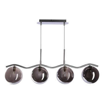 Pendant light LUMOS 4xG9/20W/230V smoky black