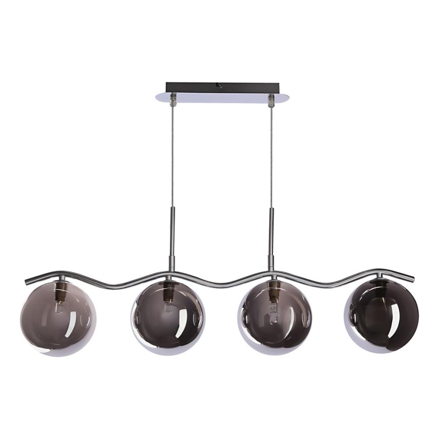 Pendant light LUMOS 4xG9/20W/230V smoky black