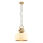 Pendant light MONZA 1xE27/40W/230V 30 cm cream/bronze