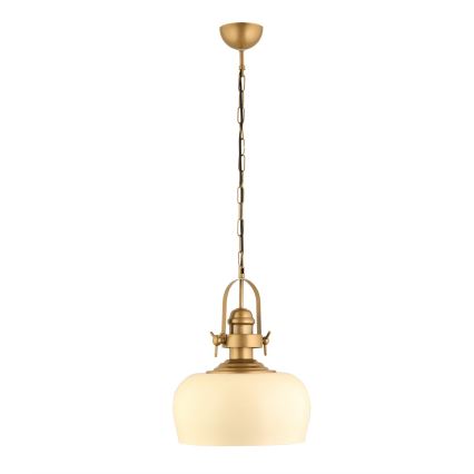 Pendant light MONZA 1xE27/40W/230V 30 cm cream/bronze