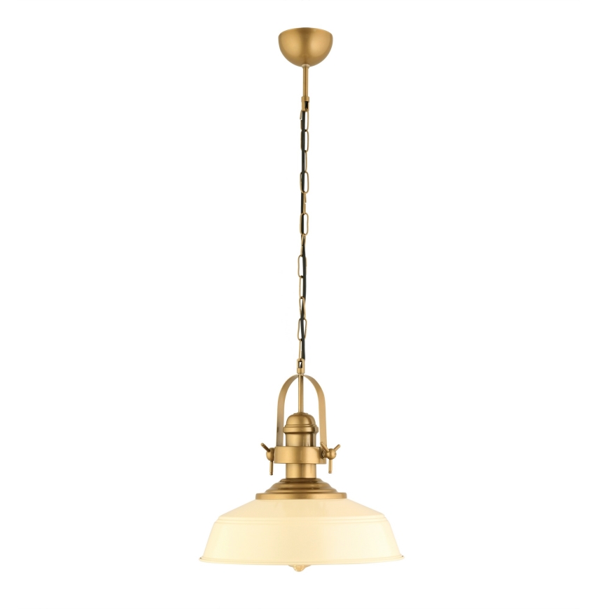 Pendant light MONZA 1xE27/40W/230V 35 cm cream/bronze