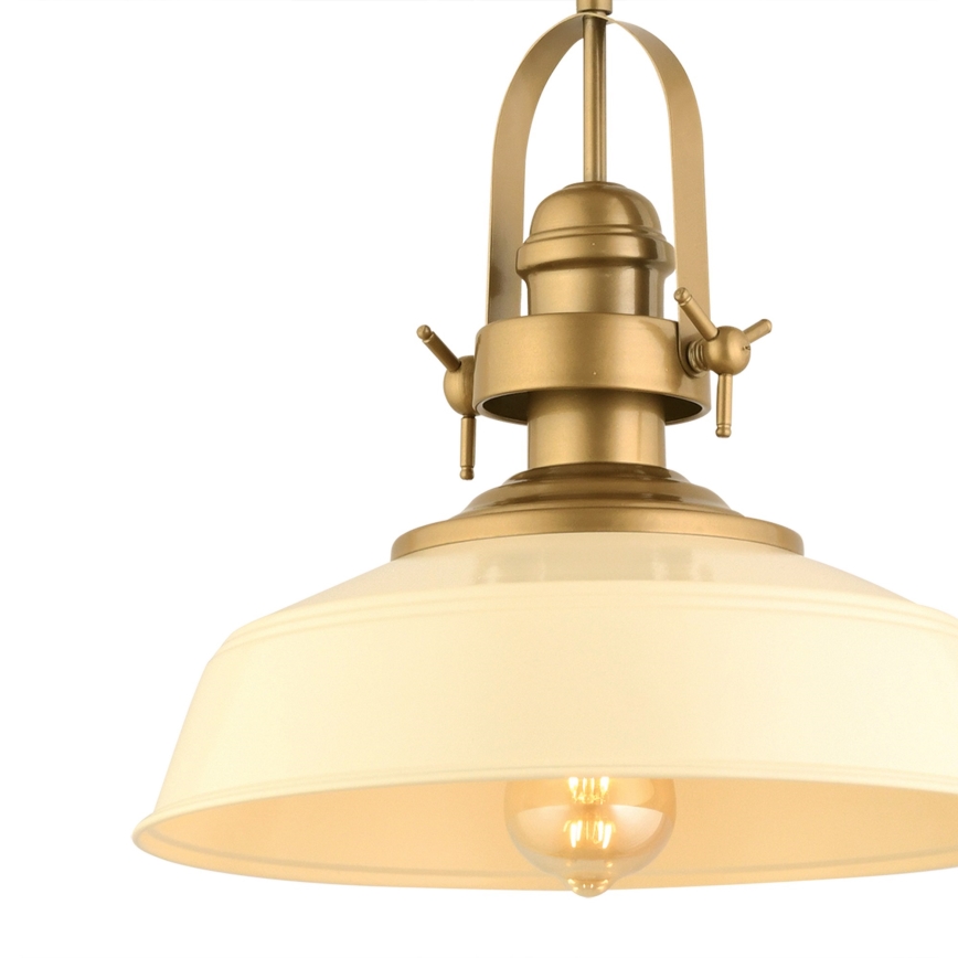 Pendant light MONZA 1xE27/40W/230V 35 cm cream/bronze