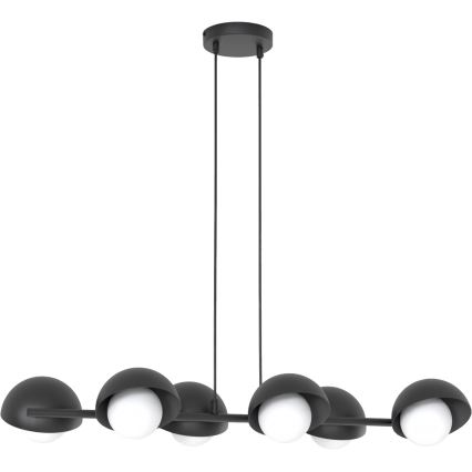Pendant light on cable BOOM 6xG9/8W/230V black