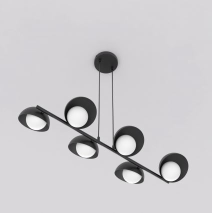 Pendant light on cable BOOM 6xG9/8W/230V black