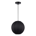Pendant light on cable DANA 1xE27/15W/230V Ø 25 cm black