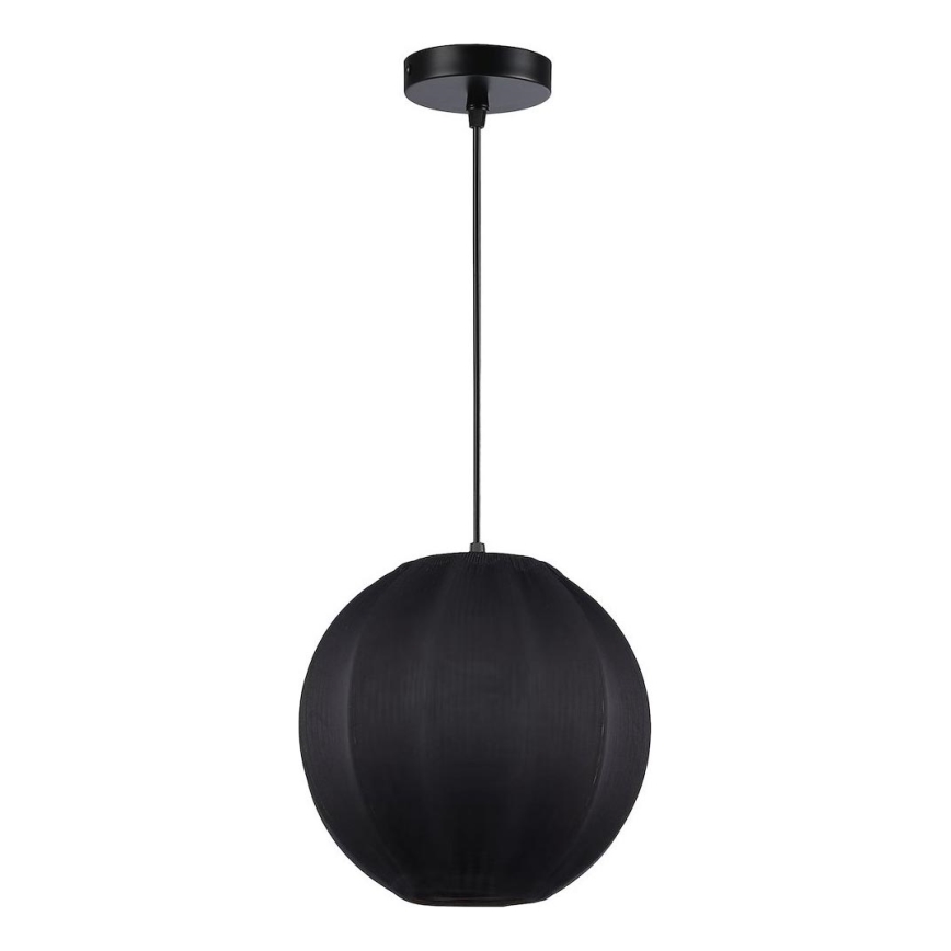 Pendant light on cable DANA 1xE27/15W/230V Ø 25 cm black
