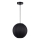 Pendant light on cable DANA 1xE27/15W/230V Ø 25 cm black