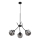 Pendant light on cable ZULIA 3xE27/15W/230V black/smoky black