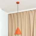 Pendant light on cord ETNA 1xE27/15W/230V Ø 25 cm orange