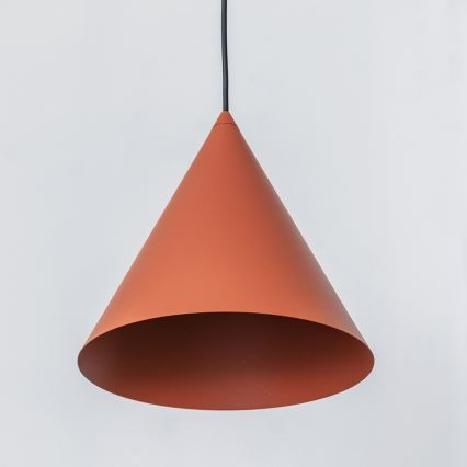 Pendant light on cord ETNA 1xE27/15W/230V Ø 25 cm orange