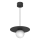 Pendant light on cord FLAT 1xE27/15W/230V black