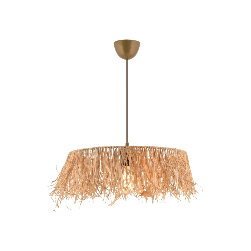Pendant Light on Cord MARISKA 1xE27/40W/230V Raffia