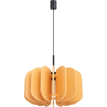 Pendant light on cord MULA 1xE27/15W/230V, diameter 45 cm, yellow
