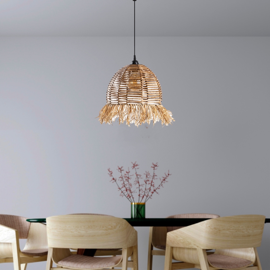 Pendant light RUYO 1xE27/40W/230V brown