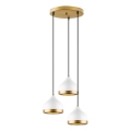 Pendant light YILDO 3xE27/40W/230V white/gold