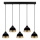 Pendant light YILDO 5xE27/40W/230V black/gold