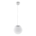 Pendant on cable UGO 1xE27/15W/230V Ø 20 cm white/polished chrome