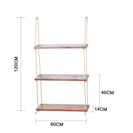 Pendant shelf 120x60 cm spruce
