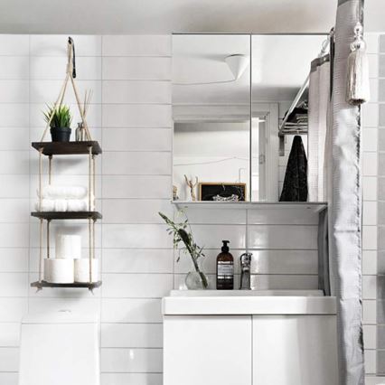 Pendant shelf 90x25 cm spruce