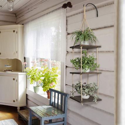 Pendant shelf 90x25 cm spruce