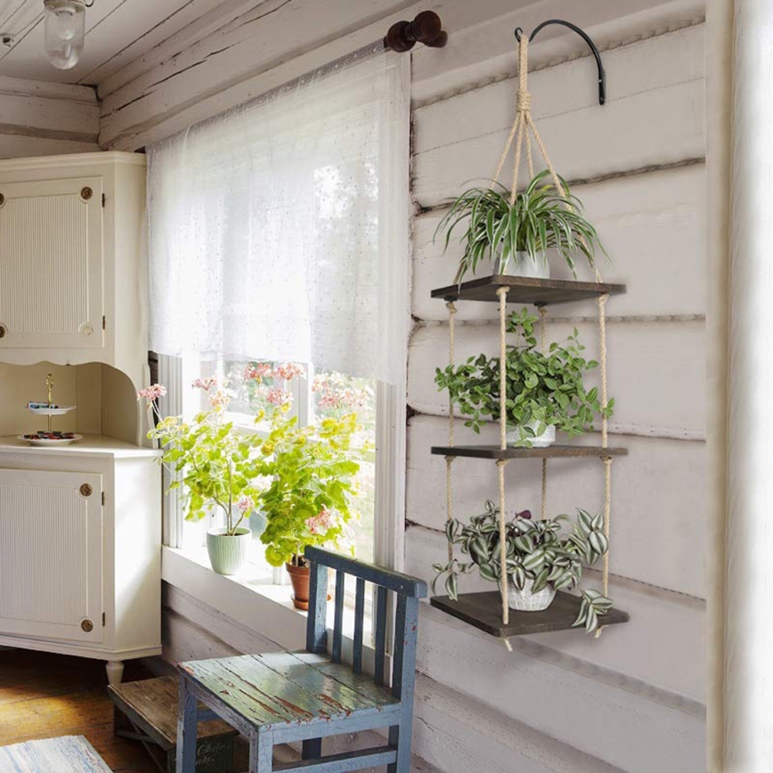Pendant shelf 90x25 cm spruce
