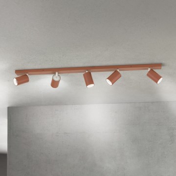 PENN Spotlight 5xGU10/13W/230V, Brick red