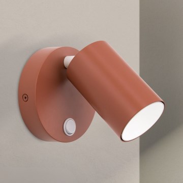 PENN Wall-Mounted Spotlight 1xGU10/13W/230V Brick Red