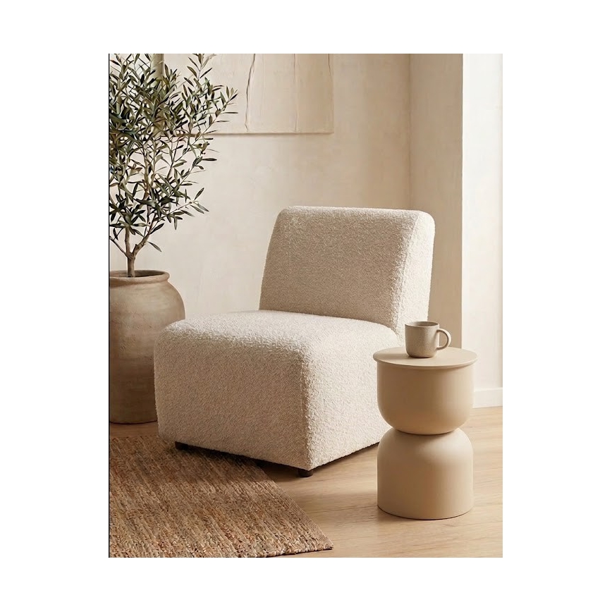 PETIT side table, Ø 31 cm, beige